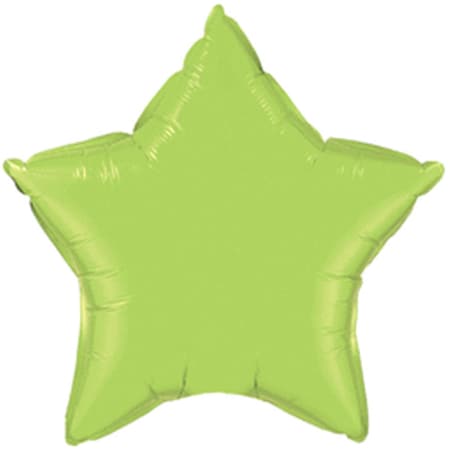 Lime Green Star Foil Balloon